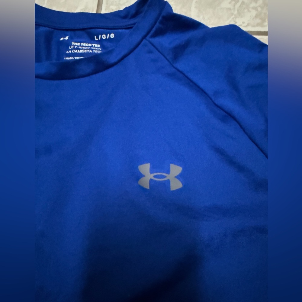 Under Armour Men's Blue Tech T- Shirt - Picture 2 of 5
